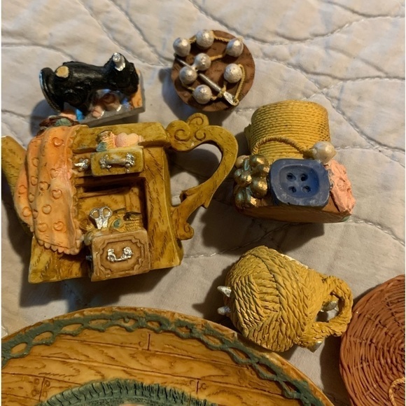 EUC vintage Enesco Mary Rhyner collectible miniature tea sets! 7 sets 40 PIECES! - Picture 14 of 16